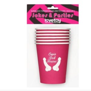 Super Dick Forever Bachelorette Paper Cups(Pack of 6)