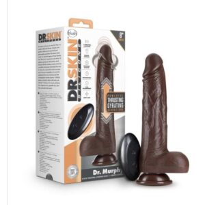 DR. SKIN DR. MURPHY - ROTATING, THRUSTING, VIBRATING SILICONE SUCTION CUP DILDO WITH Remote