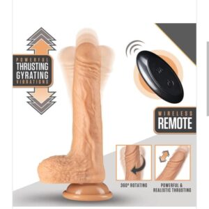 DR. SKIN DR. GREY - ROTATING, THRUSTING, VIBRATING SILICONE SUCTION CUP DILDO WITH Remote