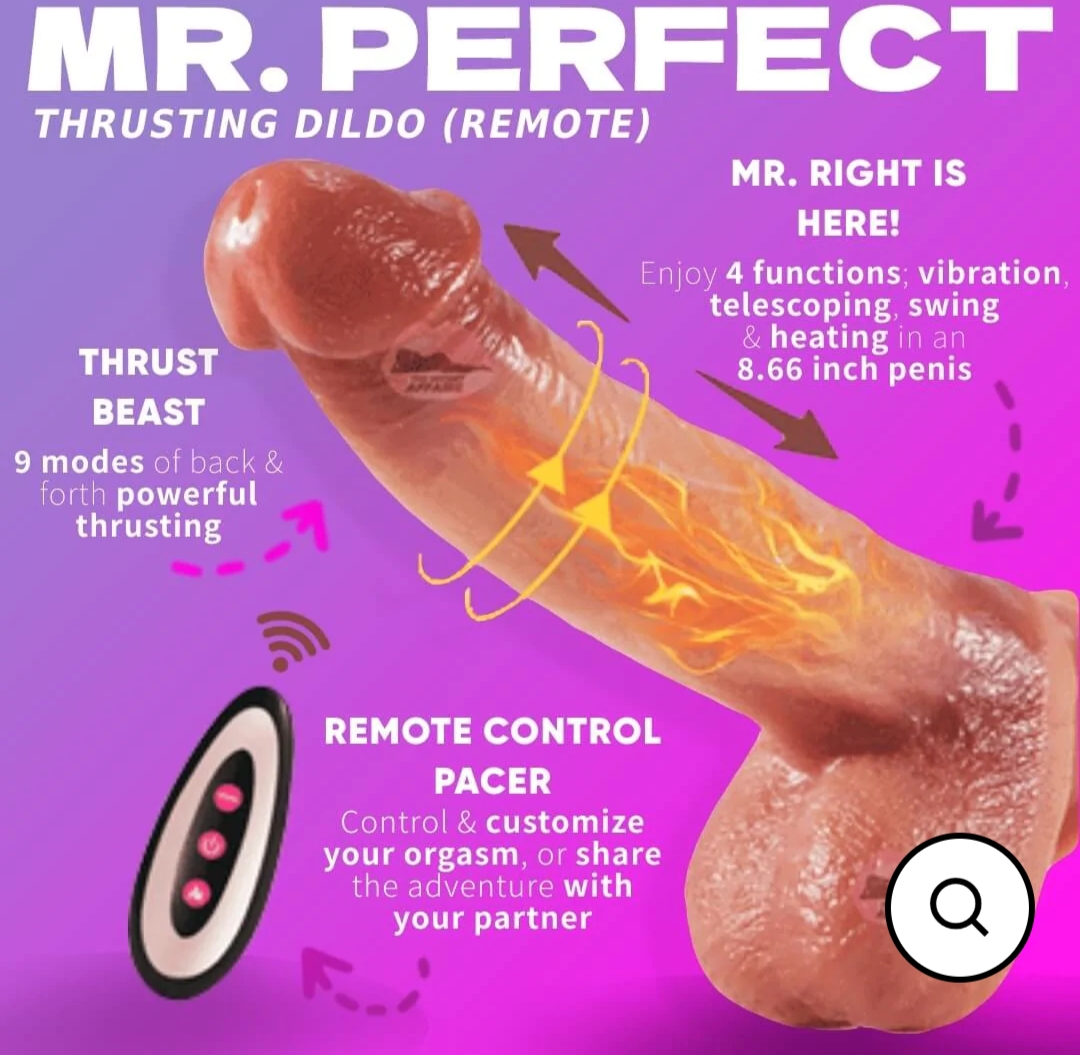 sexe toys pour homme Powerful 10 Function Thrusting Vibrator 7.5 Inch