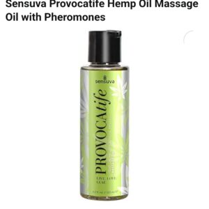 Sensuva Provocatife Hemp with Pheromones Massage Oil