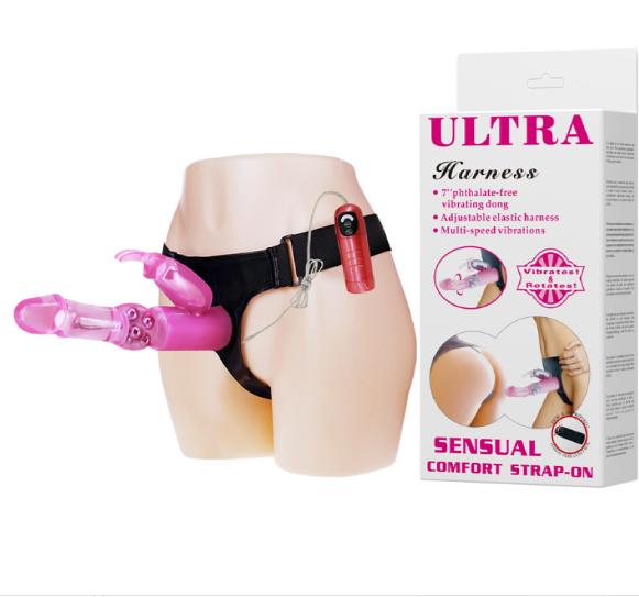 Senual rotating Rabbit Strapon Dildo With Remote
