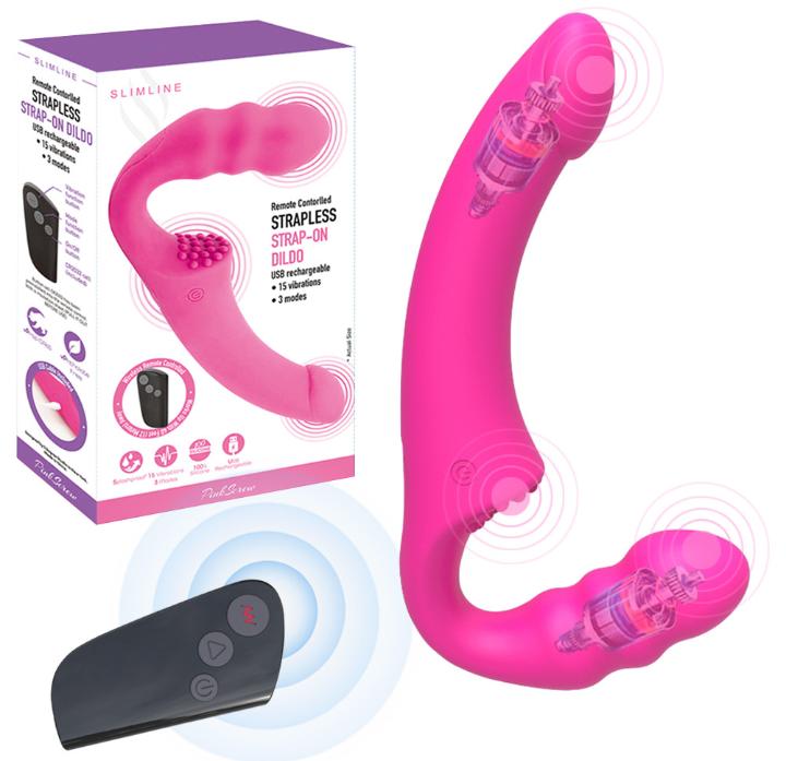Slimeline Desire Luxury Strapless StrapOn Dildo vibrator