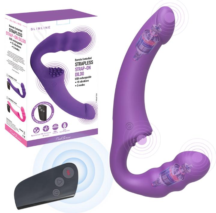 Slimline Luxury Strapless Strap-On Dildo