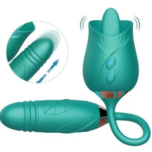 Mirabelle Luxe Rose Lick Thrust Vibrator