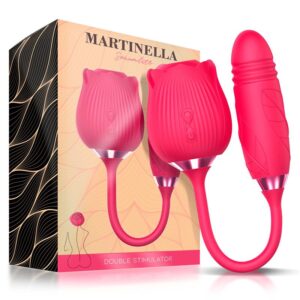 MARTINELLA Rose Suck Thrust Vibrator
