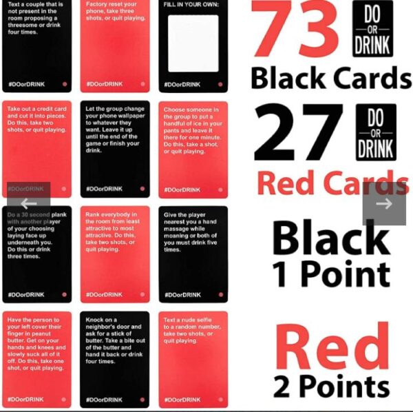 Do or Drink Expansion Drinking Game Card Oppsy Store