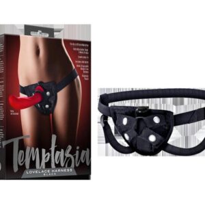 Temptasia Lovelace Harness Vibrating- Black