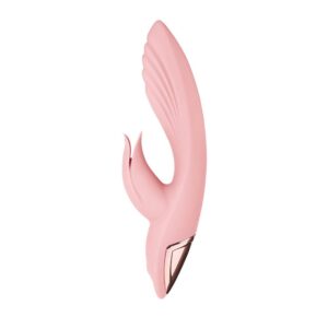 Pink Screw Twist Rabbit Vibrator (Pink)