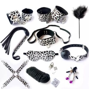 Secret Pleasure Chest Leopard BDSM Kit
