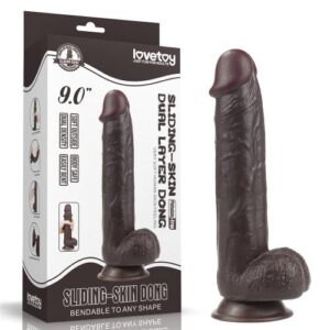 Lovetoy Sliding Skin Dual Layer Dildo