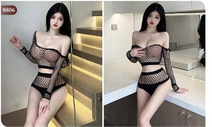 Linting Lace Bodystocking 8806