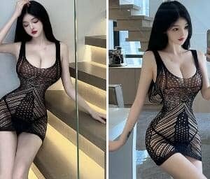 Linting Lace Bodystocking 8816