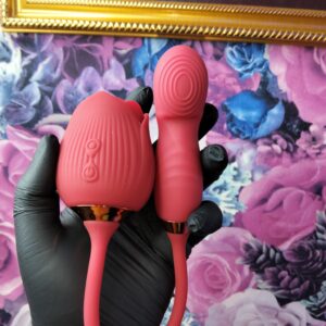 Rose Twist Sucking Finger Vibrator