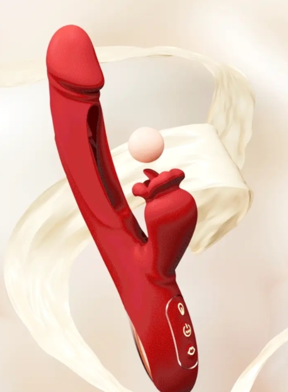 Galaku Flaming Lip Tongue Lick Rabbit Pro Max Vibrator