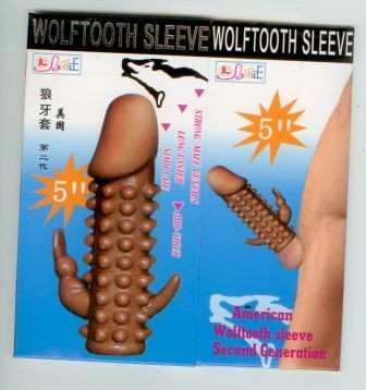 WolfTooth Penis Sleeve Ribbed Dark