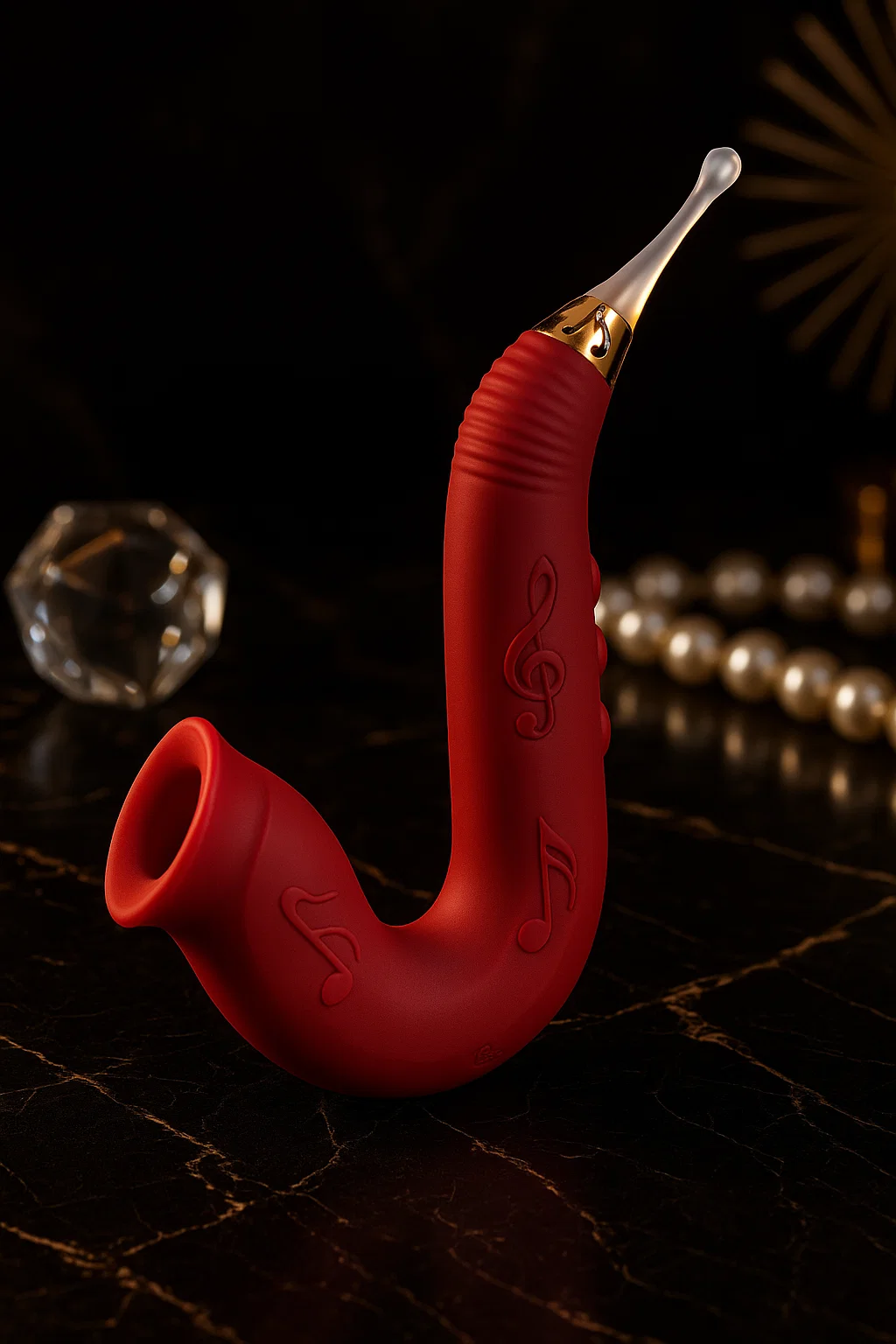 Being Fetish Sara Kiss Music Shaped Suck Vibrator