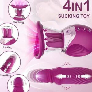 Rose Vortex Split Tongue Sucking Vibrator