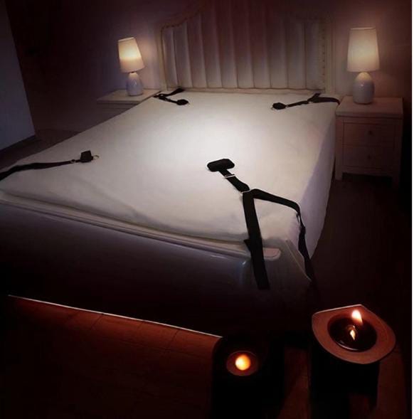 Obsidian Elite Bed Restraint Bondage Cuffs Kit