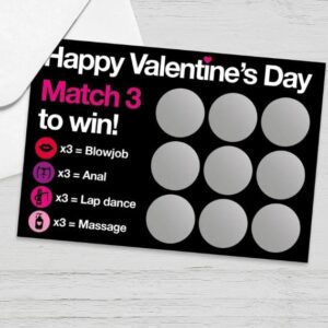 Valentine's Day Couples Scratch Card