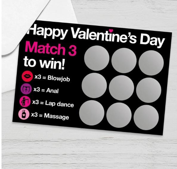 Valentine's Day Couples Scratch Card
