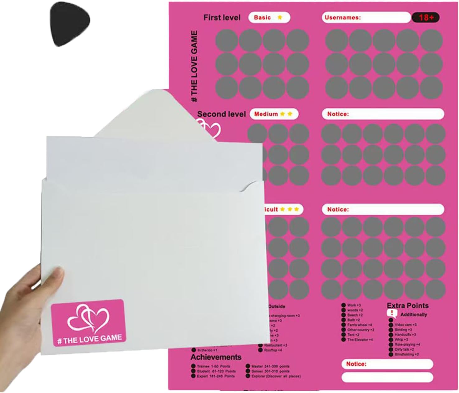 Night Scratch Off Couples Game Card