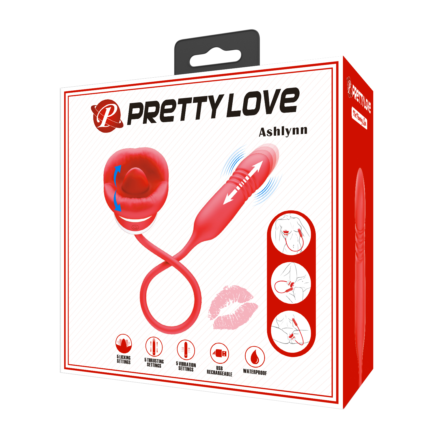 Pretty Love Ashlynn 3-in-1 Thrusting & Licking Vibrator