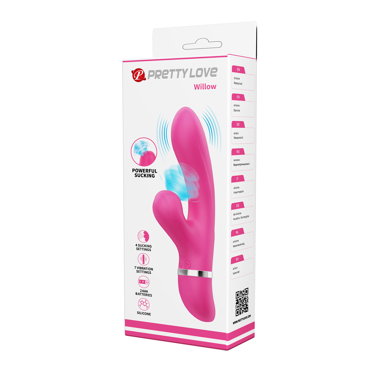 Pretty Love Willow Dual Rabbit Suck Vibrator