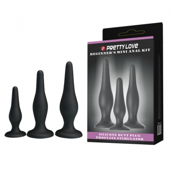 Pretty Love Silicone Anal Plug Set