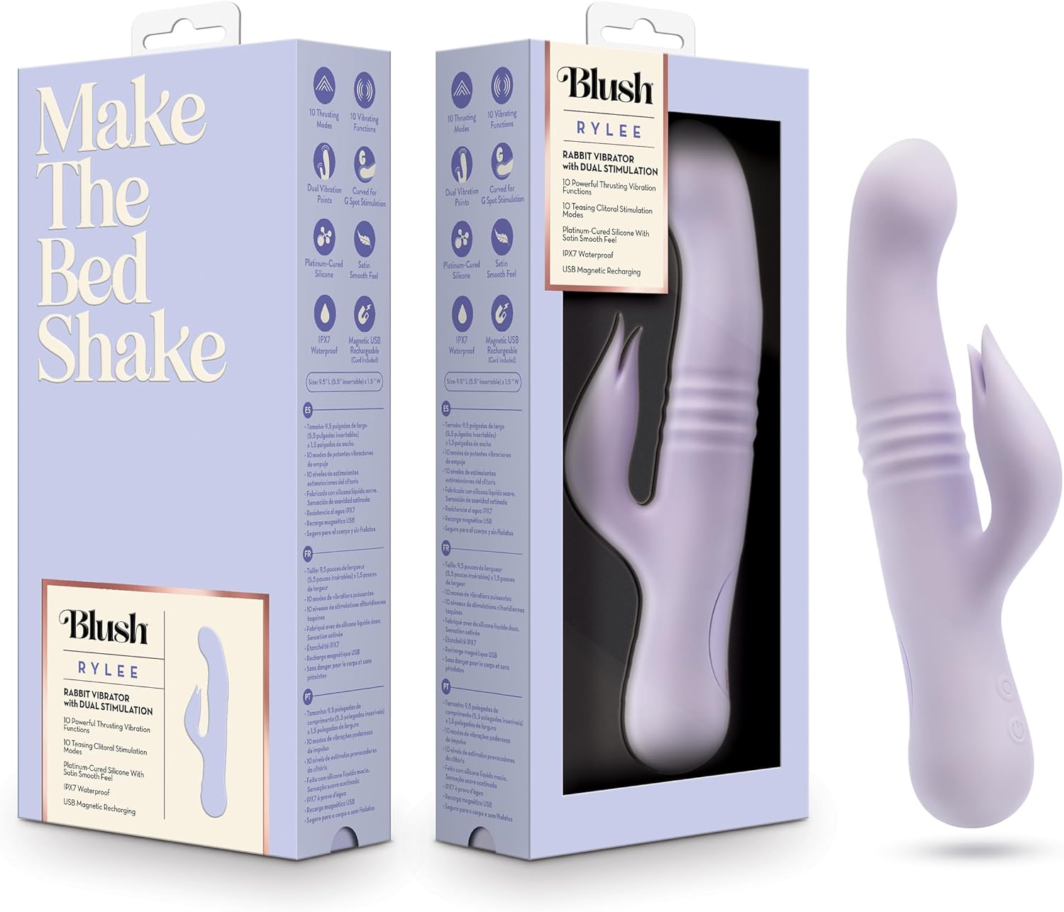 Blush Rylee Dual G Spot Rabbit Vibrator
