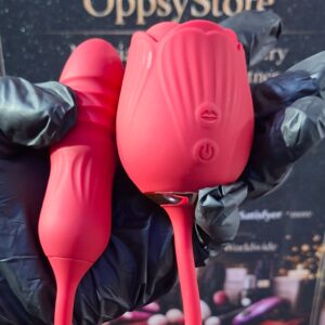 rose toy how long to charge Wild Rose Sex Toy | 4-in-1 Rose Vibrator: Luxury Liquid Silicone main image 0