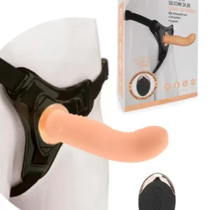 Slimeline PinkScrew Remote GSpot Strap-On Dildo Vibrator