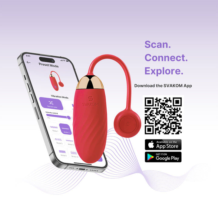 SVAKOM ELLA ribbed wearable vibrator SVAKOM ELLA app-controlled egg vibrator SVAKOM ELLA 33 mm wearable vibrator SVAKOM ELLA USB charging cable SVAKOM ELLA product packaging